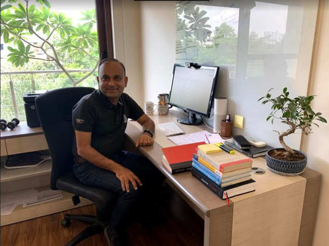 ​For managing the boundaries, Deepak Mittal ​makes it a practice to not take work outside his home office.​