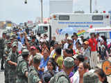 Evacuation process in Ecuador