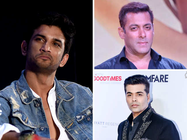 Bollywood bigwigs like Salman Khan (top right), and Karan Johar (bottom right), among others, were accused of abetment to actor Sushant Singh Rajput's suicide.