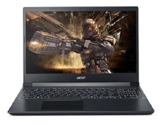 Acer ​Aspire 7 doesn't flaunt a typical gaming-laptop design.​