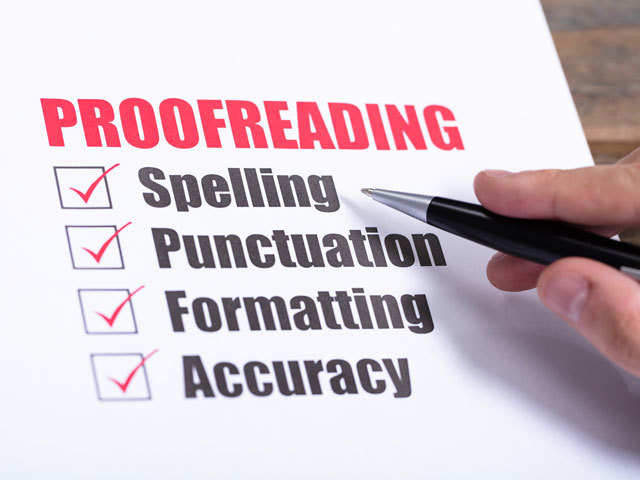 ​Proofread for typos