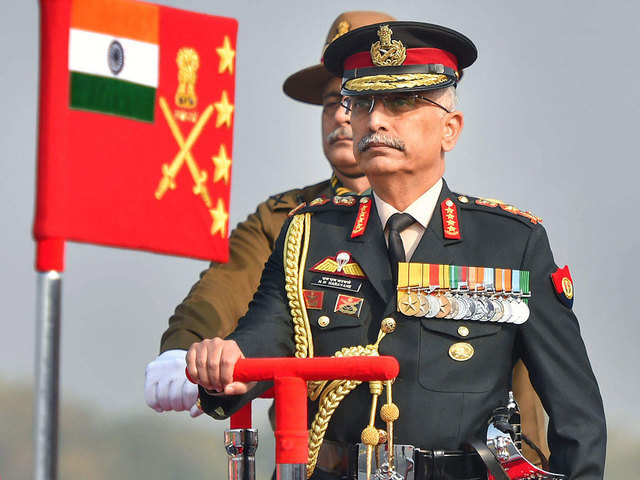 Army Chief General MM Naravane visits forwards areas in Pathankot-Jammu region - Boosting morale | The Economic Times