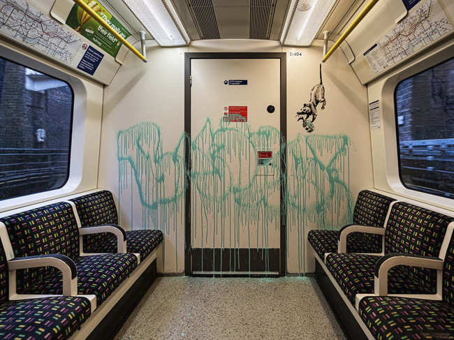 Transport for London, the transportation agency for the greater London area, scrubbed the acclaimed street artist's latest work on the subject of Covid-19.