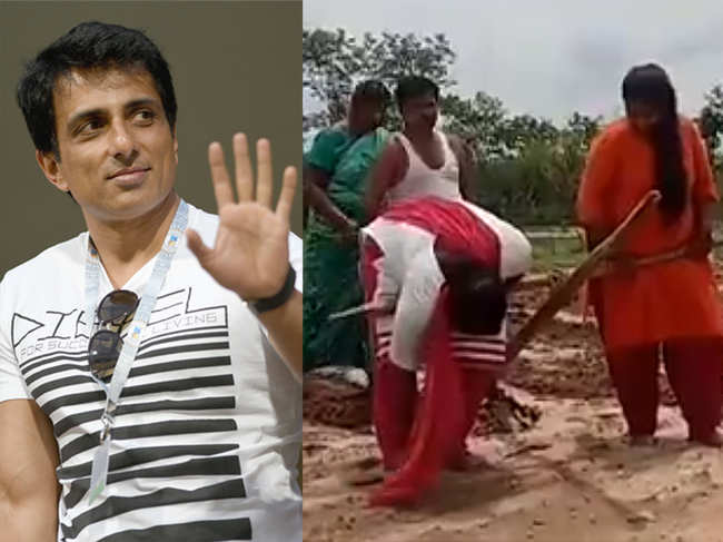 ​Sonu Sood stayed true to his word, and a new tractor was delivered to the elated farmer Nageswara Rao at his Mahalrajupalle village by Sunday night. ​