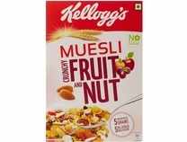 Kellogg's Muesli Crunchy Fruit and Nut, Multi-grain Cereal