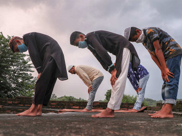 Devotees offer prayer