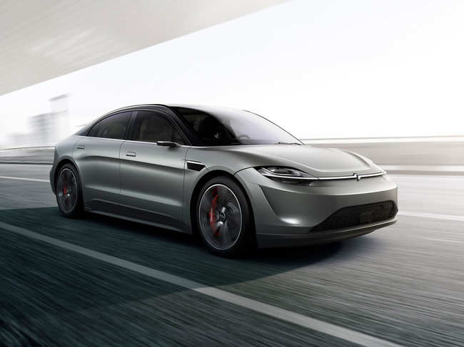 The Vision-S can go from 0-100 kmph in 4.8 seconds, and can hit a top speed of 240 kmph.