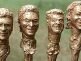 Sculptures of cricketers