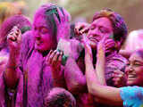 People celebrate Holi