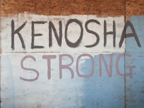Kenosha burning