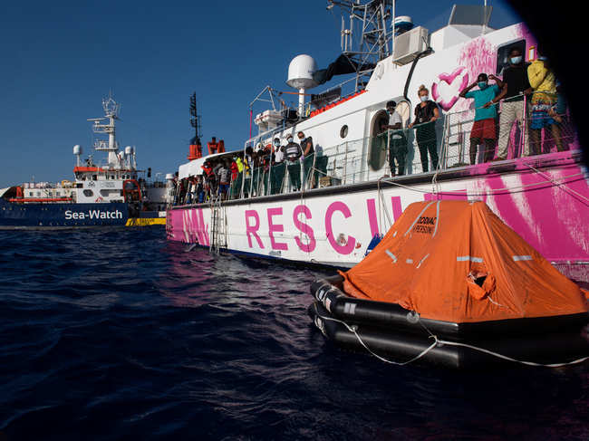 The Louise Michel vessel's crew of 10 had already rescued 89 people from a rubber boat in distress on Thursday.