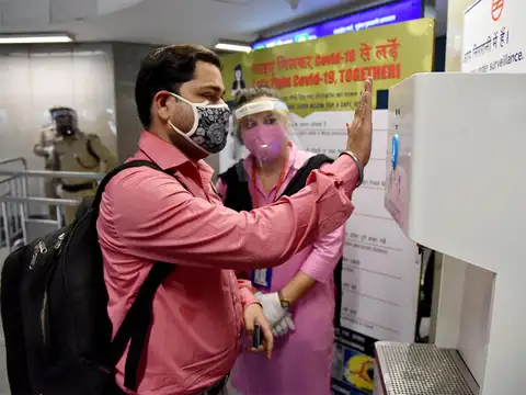 Checking body temperature
