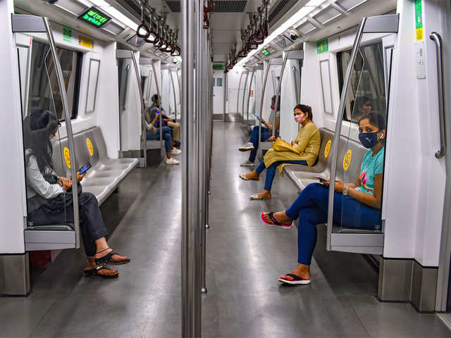 Inside Delhi Metro