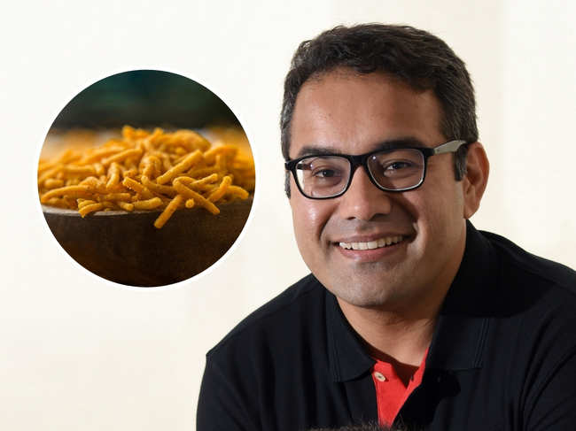 Kunal Bahl revealed that his children can't stop having Haldiram's 'bhujia'.​