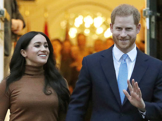 Prince ​Harry and Meghan spend much of their time in her native US after announcing in January they would step back from royal duties.​