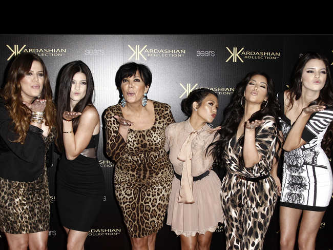 File photo of 2011: Khloe Kardashian, Kylie Jenner, Kris Jenner, Kourtney Kardashian, Kim Kardashian, and Kendall Jenner at the Kardashian Kollection launch party in Los Angeles.