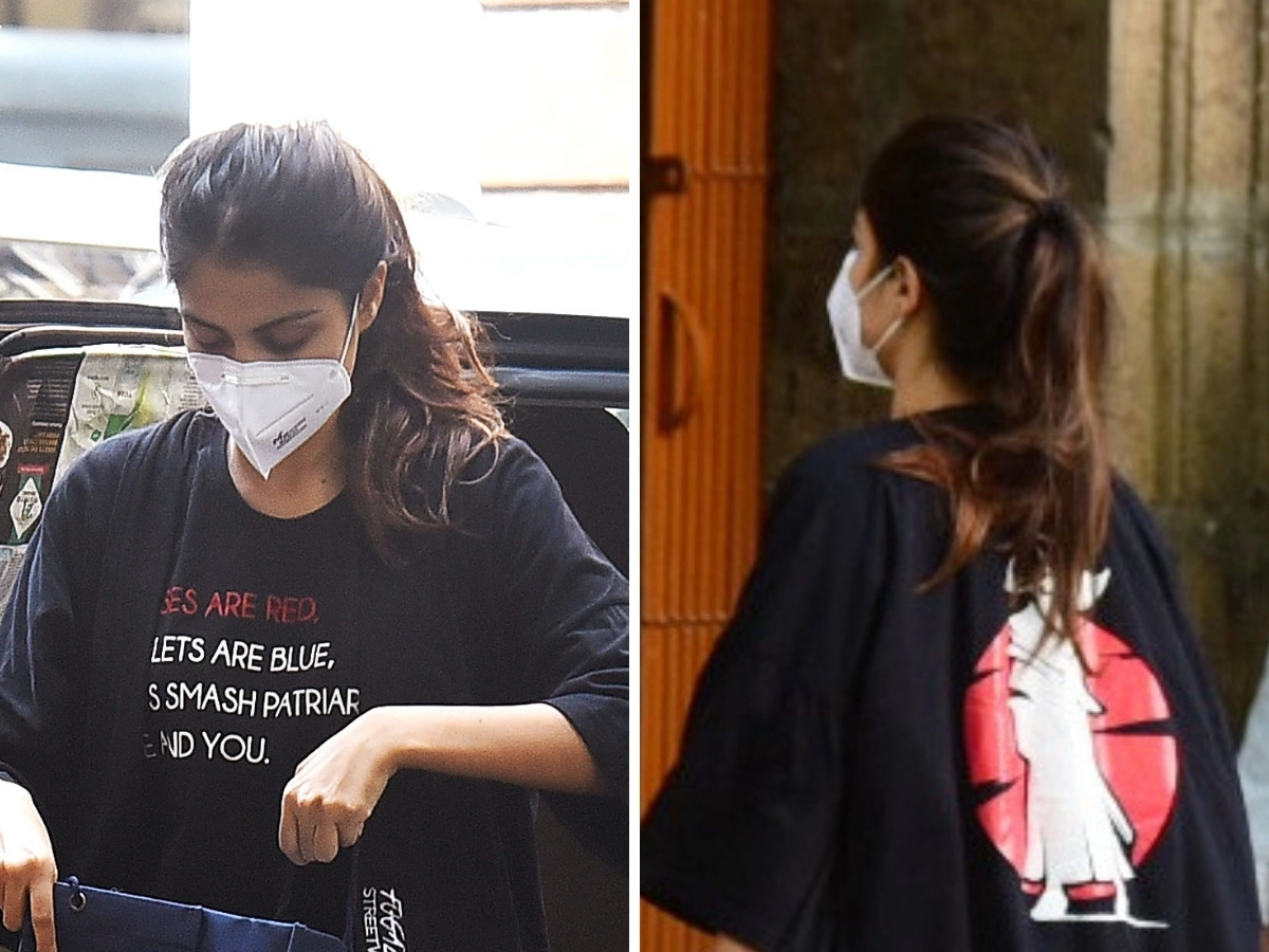 Rhea Chakraborty News Rhea Chakraborty S T Shirt Makes Social Media Hyper Brands Eye Business Opportunity The Economic Times