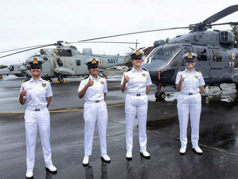 Trained for battle - First set of women airborne combatants who would be operating from warships selected | The Economic Times