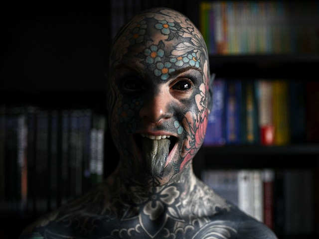 Meet France's most tattooed man, 'Mr Snake', a teacher - Dual identities