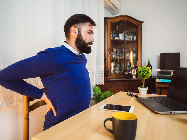 work from home back pain_iStock