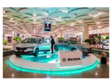 ŠKODA creates a stunning display at Mumbai Airport.