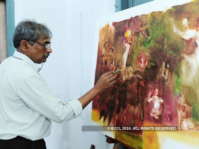 Mohan's paintings have been exhibited at various places.