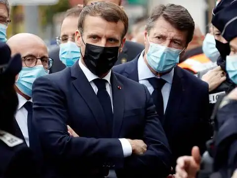 French President visits the scene