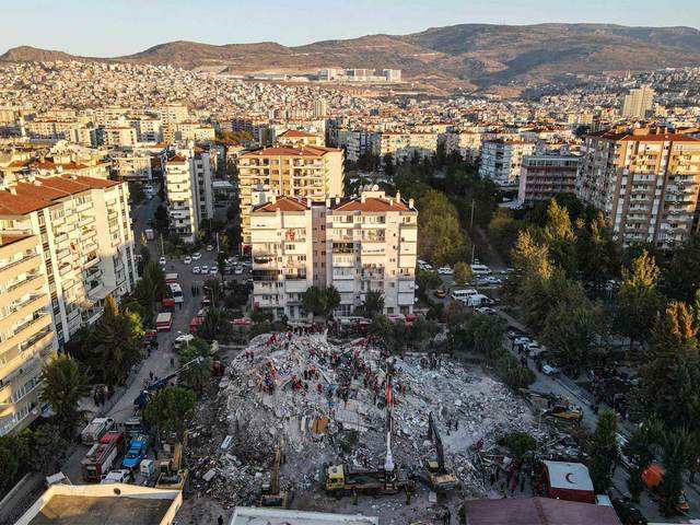 Collapsed building