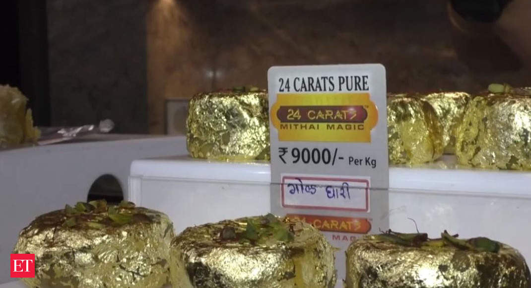 Sweet shop in Gujarat's Surat sells 'Gold Ghari' for Rs 9000 per kg