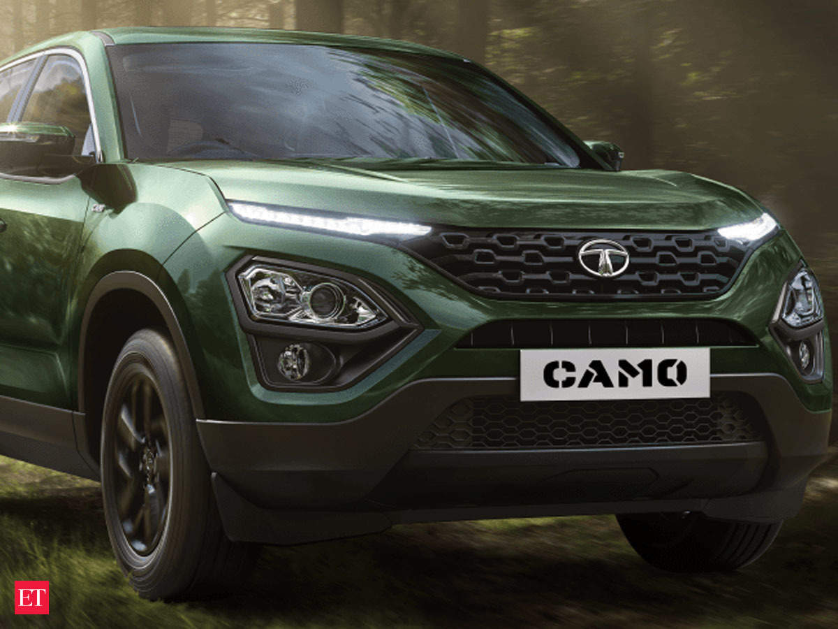 Tata Harrier Camo Edition SUV imagined in Army Green - With Offroad Kit