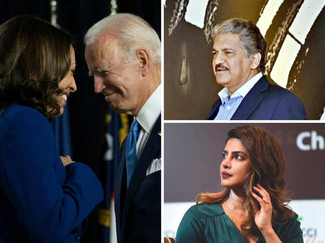 While Anand Mahindra wants America​ to get the pronunciation of Kamala's name right, Priyanka Chopra said it was amazing to witness this election in the US.​