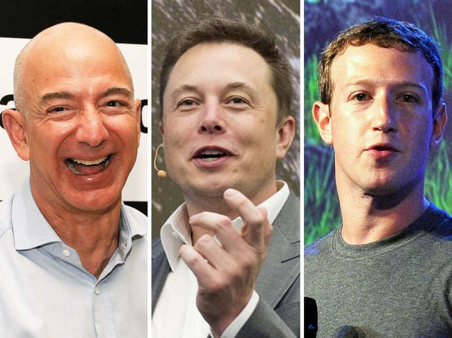 The lockdown was profitable for Jeff Bezos, Elon Musk and Mark Zuckerberg.