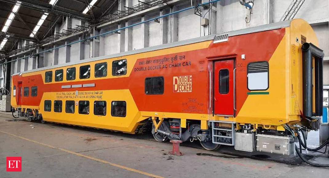 indian railways: Rail Coach Factory Kapurthala rolls out semi high ...