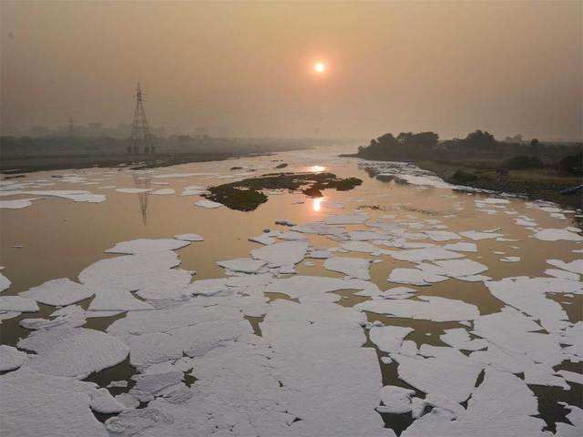 ​Frothing in Yamuna