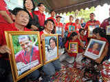 Portraits of victims killed in 2010 violence in Bangkok