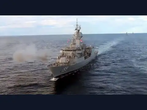 The Indian warships