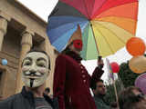 Demonstrations outside the National Museum in Lebanon