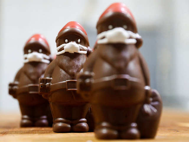 The masked santa chocolate