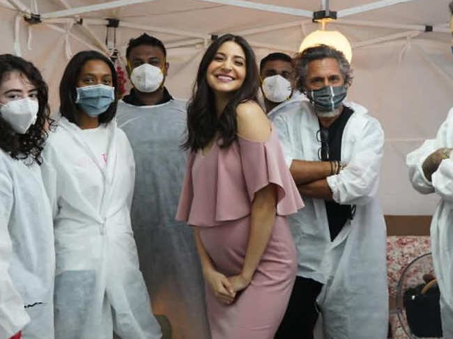 Anushka's team is taking all the precautions to protect the actress from Covid-19.