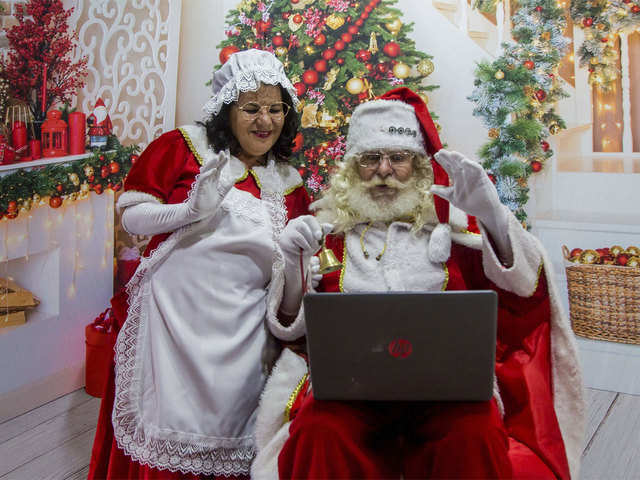 A video call with Santa