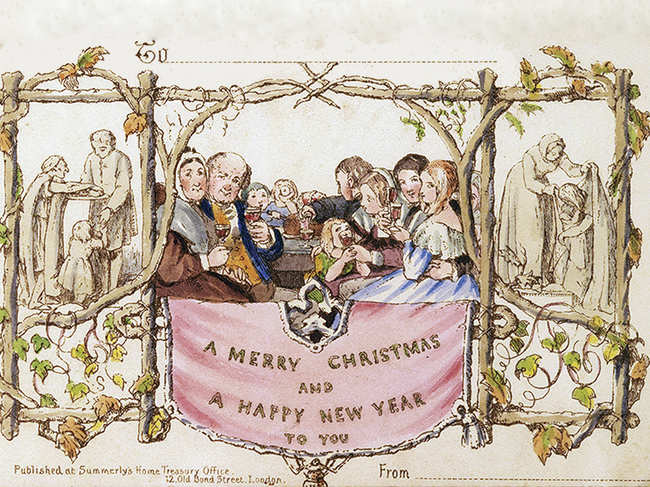 It wasn't universally greeted as a merry scene when it first appeared in 1843.
