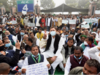 RJD leader Tejashwi Yadav leads opposition parties' dharma in support of agitating farmers
