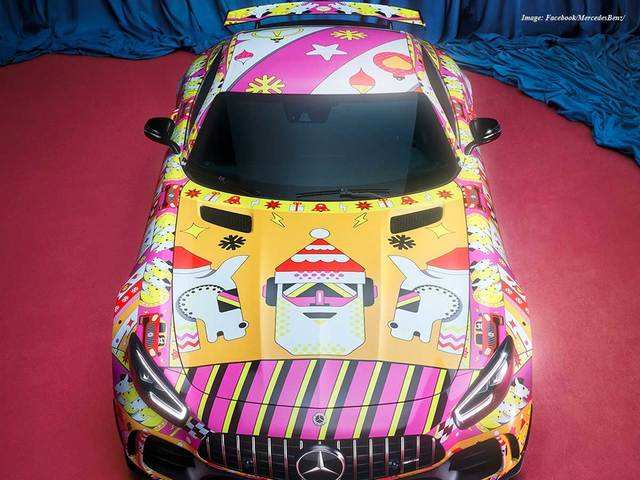 Mercedes Dresses Cars In Ugly Christmas Sweaters