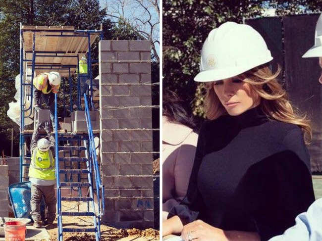 ?Melania Trump helped break ground for the project in October 2019.?