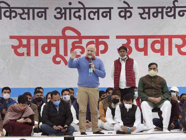 Farmers' protest: AAP hunger strike in Delhi