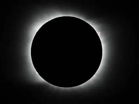 Solar eclipse lasted around two minutes