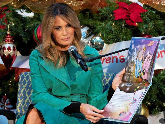 ​Melania Trump reads a holiday story