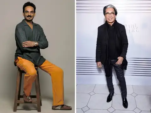 Wendell Rodricks and Kenzo Takada