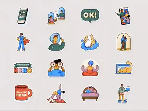 ​Stickers for each contact