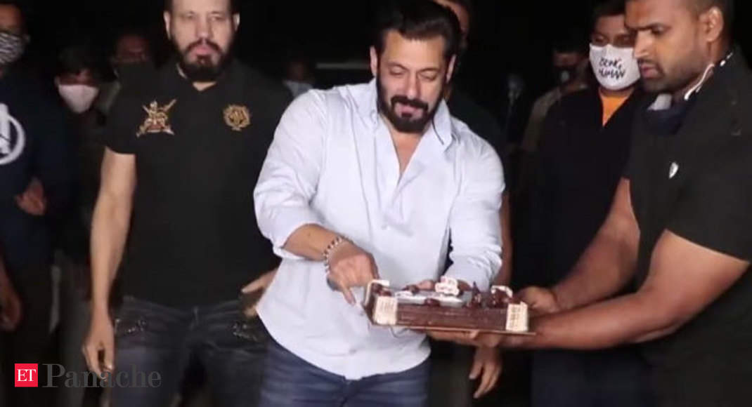Watch Salman Khan celebrates birthday with media The Economic Times